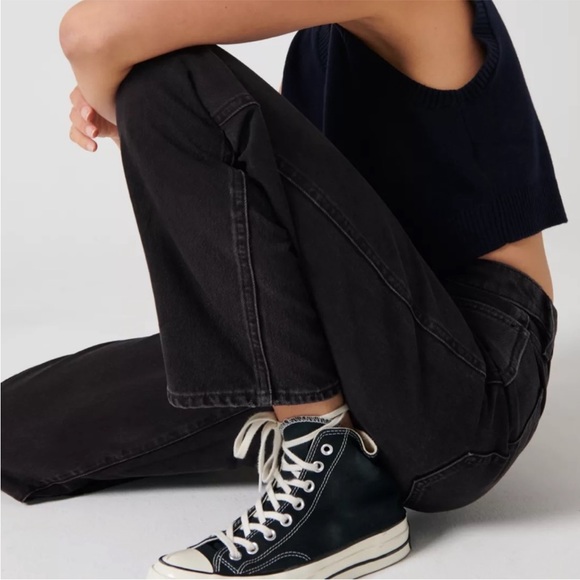 Sunday Best NWOT black high rise straight leg jeans - Picture 3 of 13